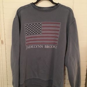 Jadelynn Brooke American flag sweatshirt